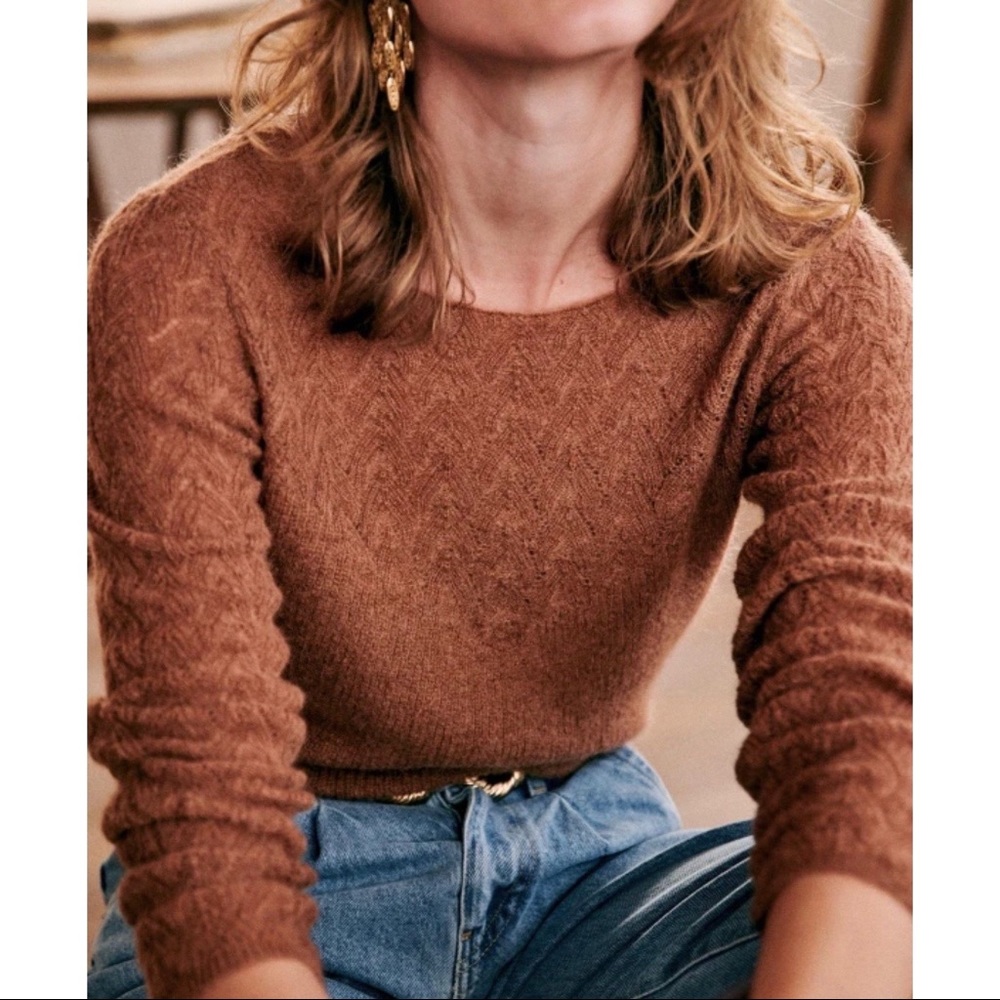 Sézane Constance Jumper in Camel - Size Small